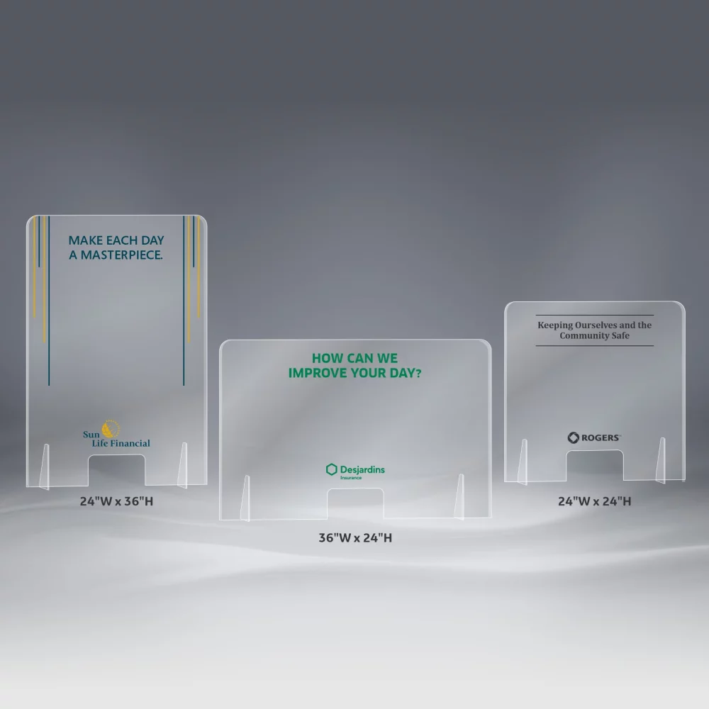 Freestanding Sneeze Guard Barrier