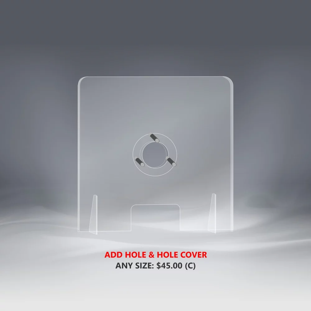 Freestanding Sneeze Guard Barrier