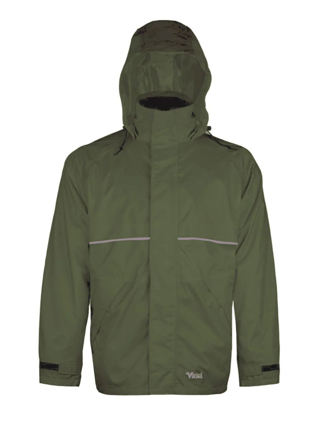 Veste en nylon ripstop vert 420D Viking Journeyman® avec capuche