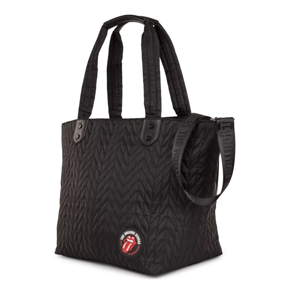 THE ROLLING STONES-ICONIC COLLECTION-Quilted Nylon Tote Bag