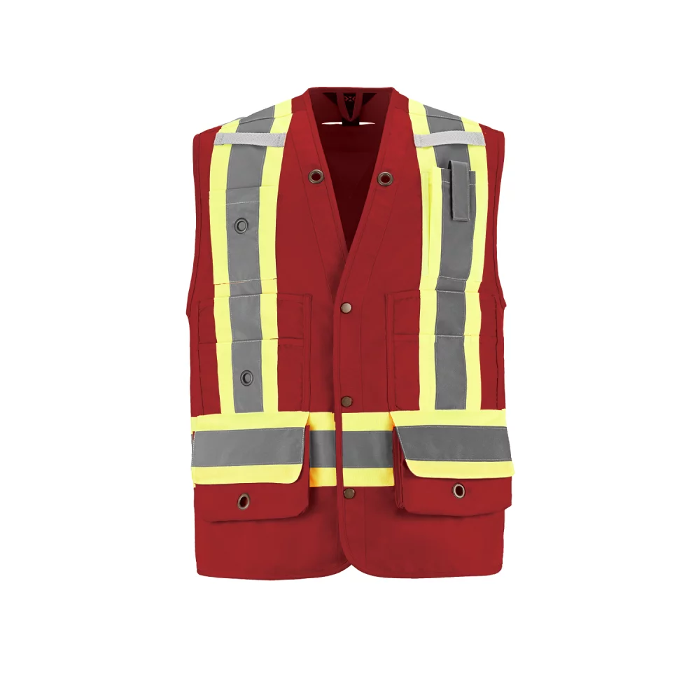 Gilet de surveillant de chantier haute visibilité