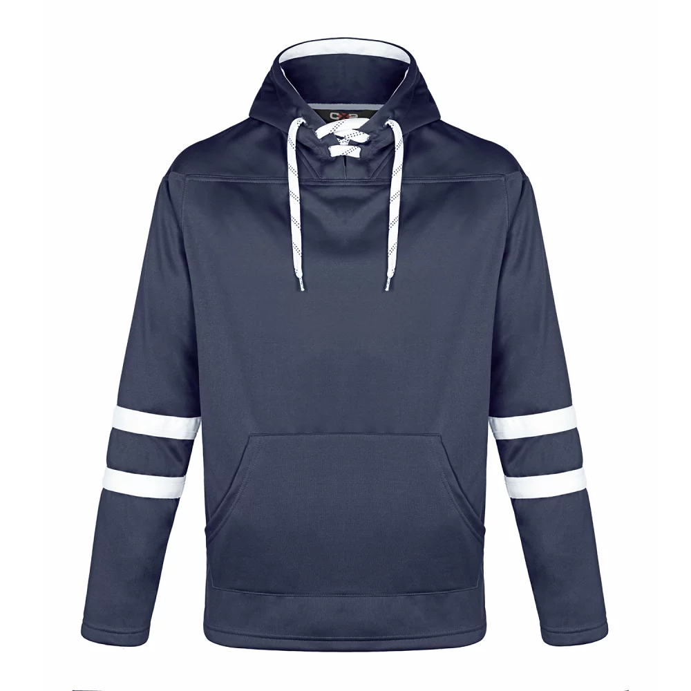 Dangle Adult Pullover Hockey Lace Hooded Sweatshirt