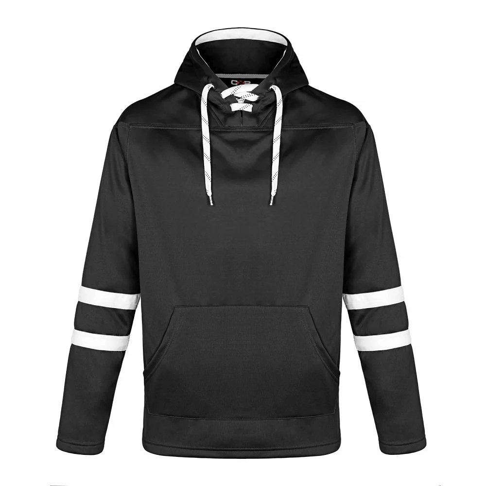Dangle Adult Pullover Hockey Lace Hooded Sweatshirt