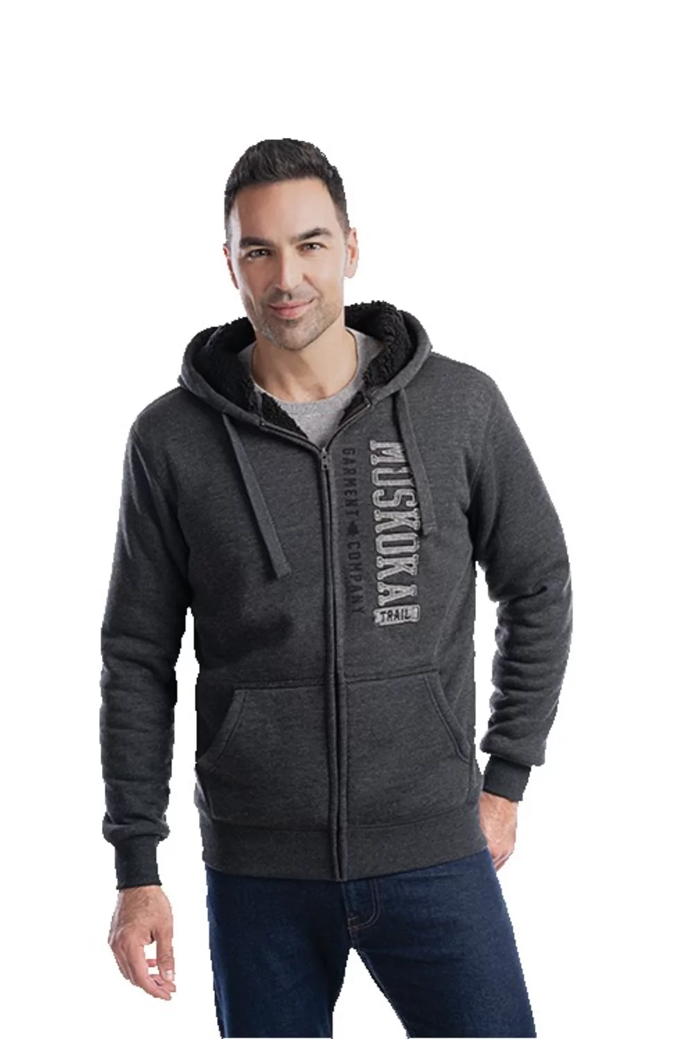 Yolo Adult Full Zip Hooded Sweatshirt w/ Sherpa Fleece