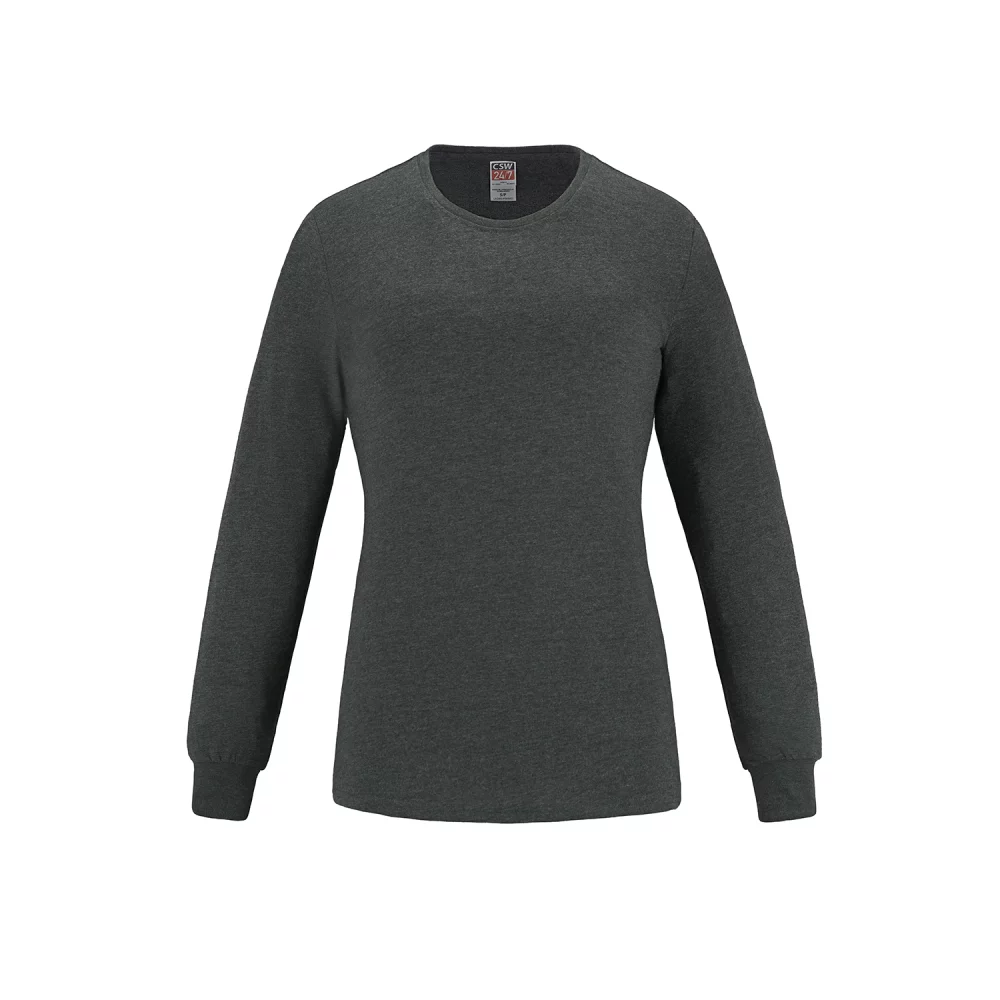 T-shirt à manches longues en coton col rond Breeze