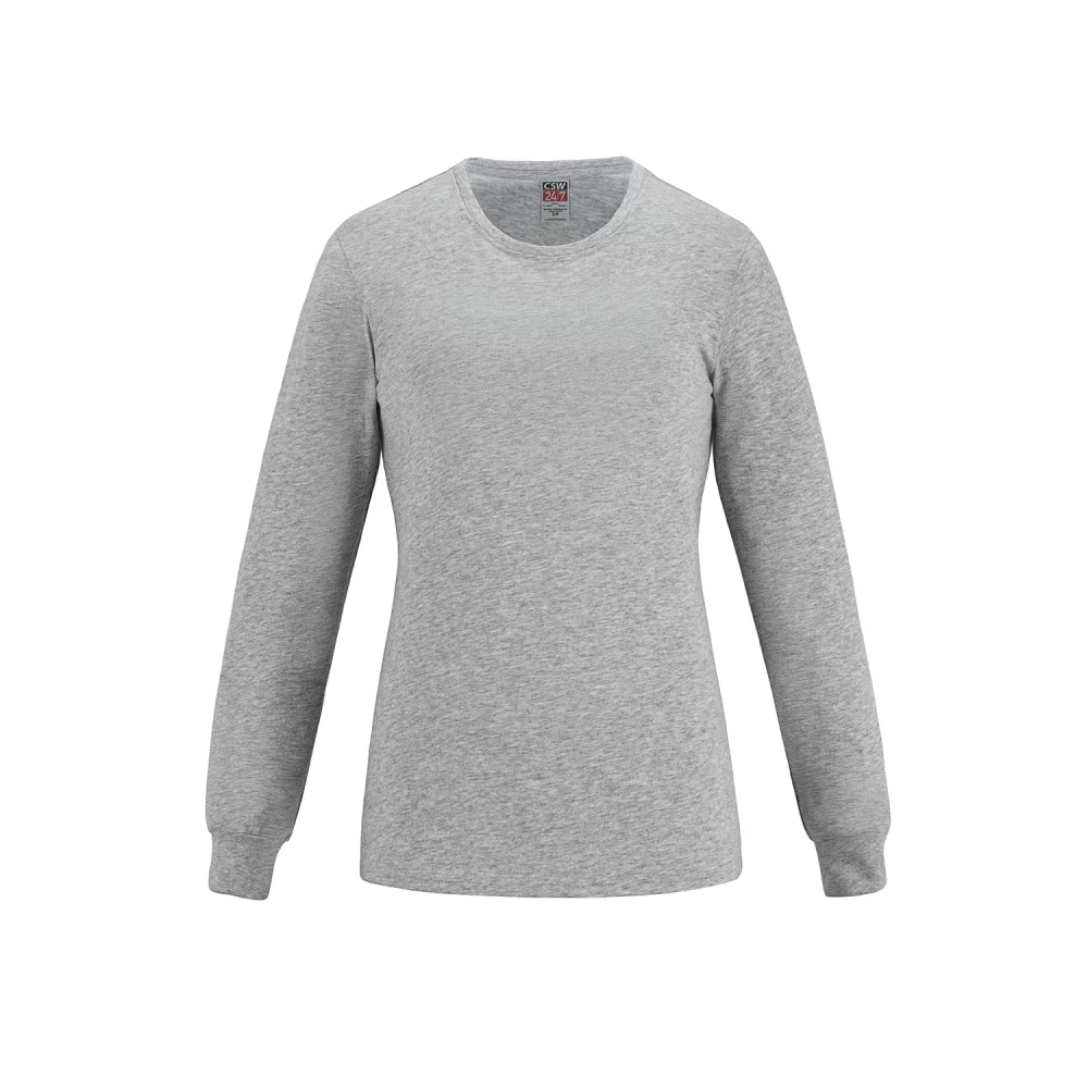 T-shirt à manches longues en coton col rond Breeze