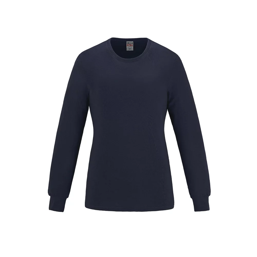 T-shirt à manches longues en coton col rond Breeze