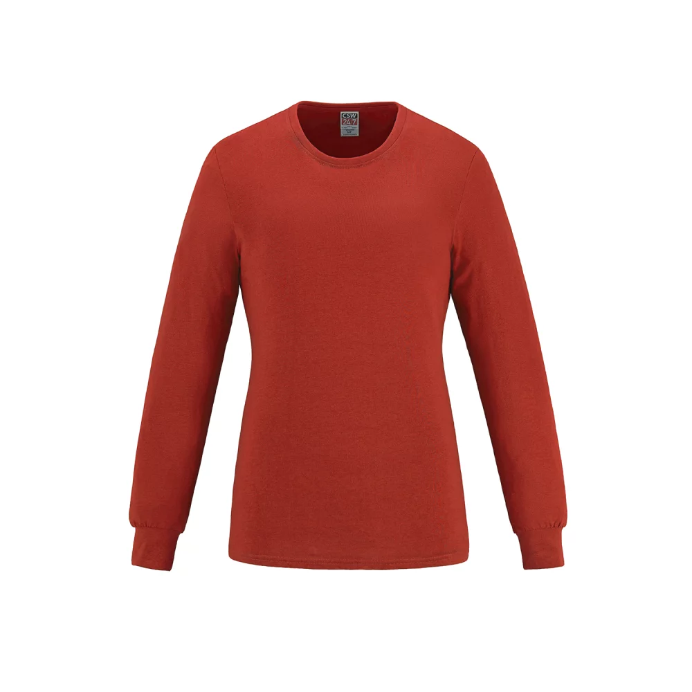 T-shirt à manches longues en coton col rond Breeze