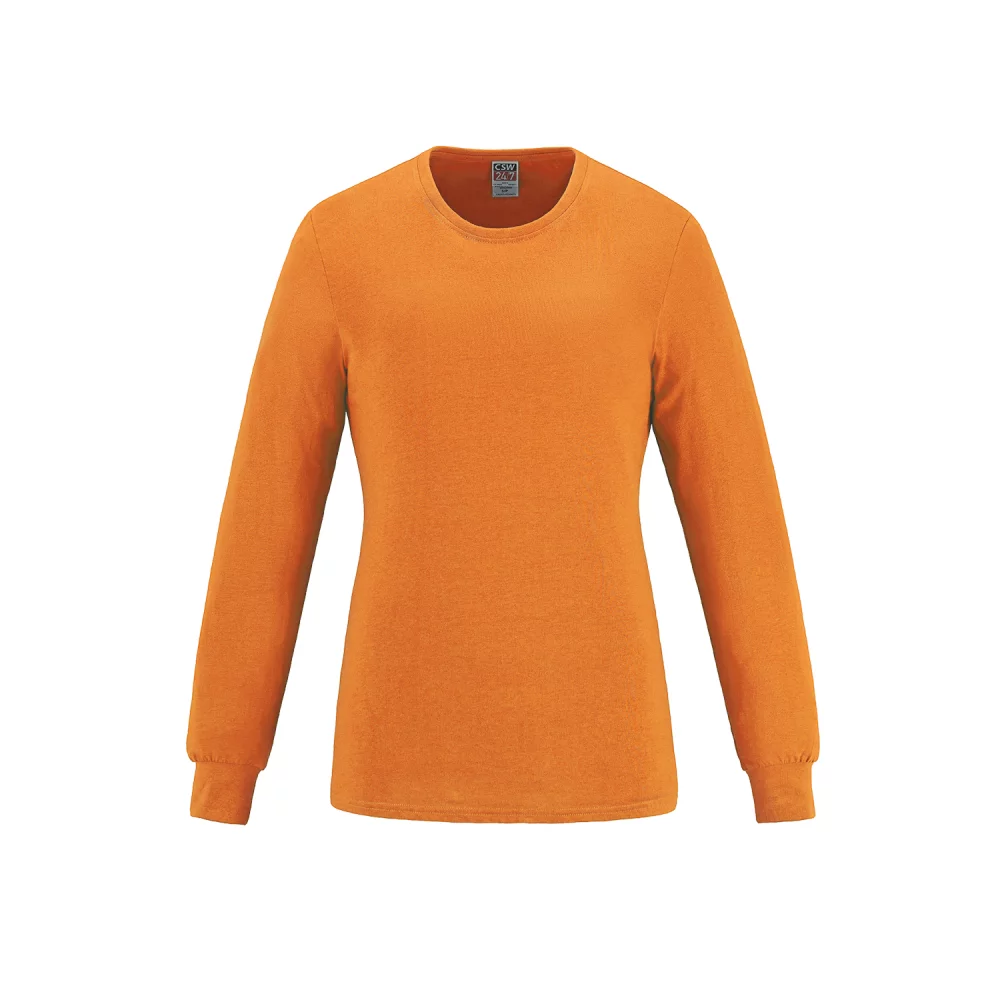 Breeze Long Sleeve Cotton Crewneck T-Shirt
