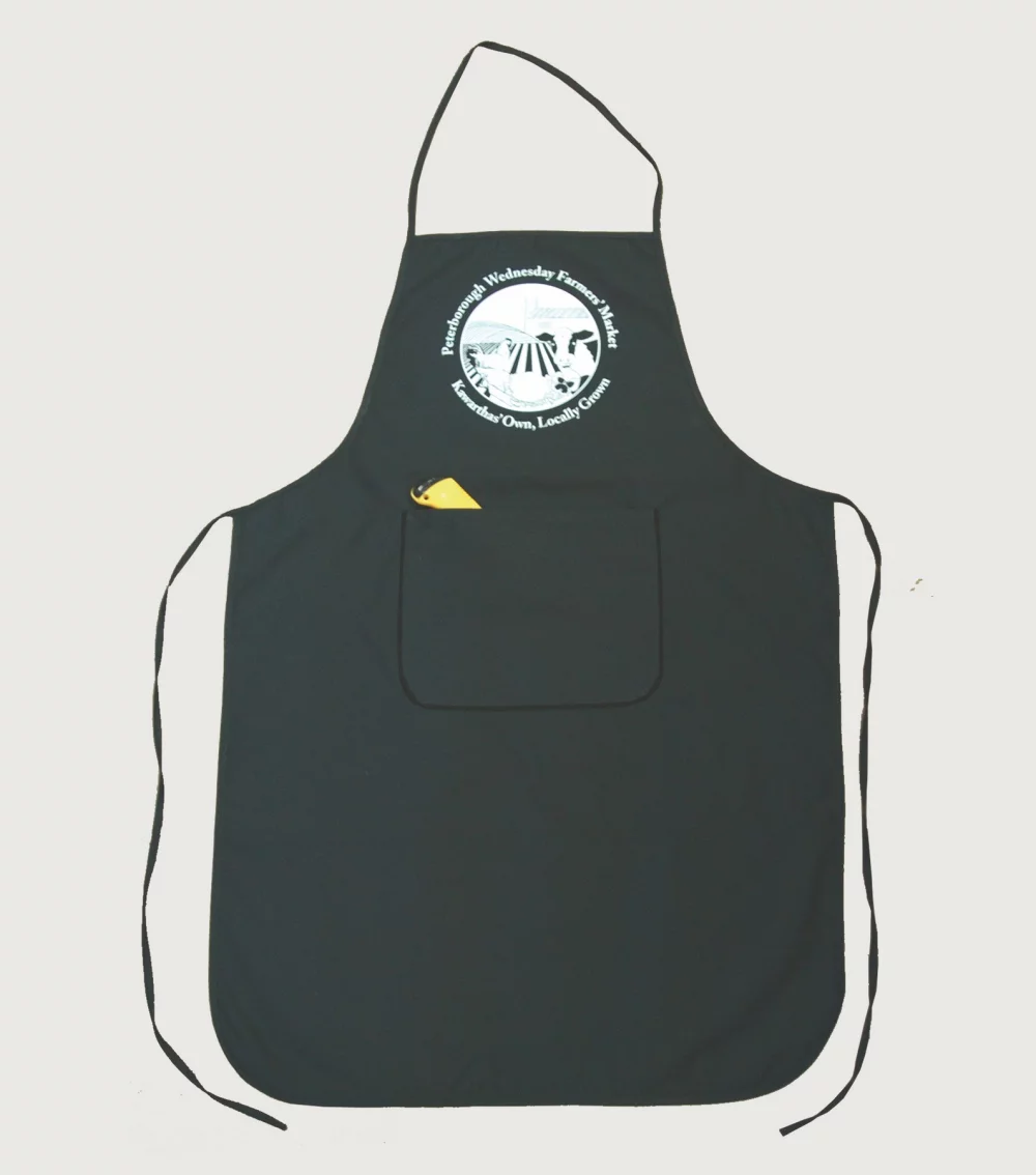 One Pocket Black Bib Apron