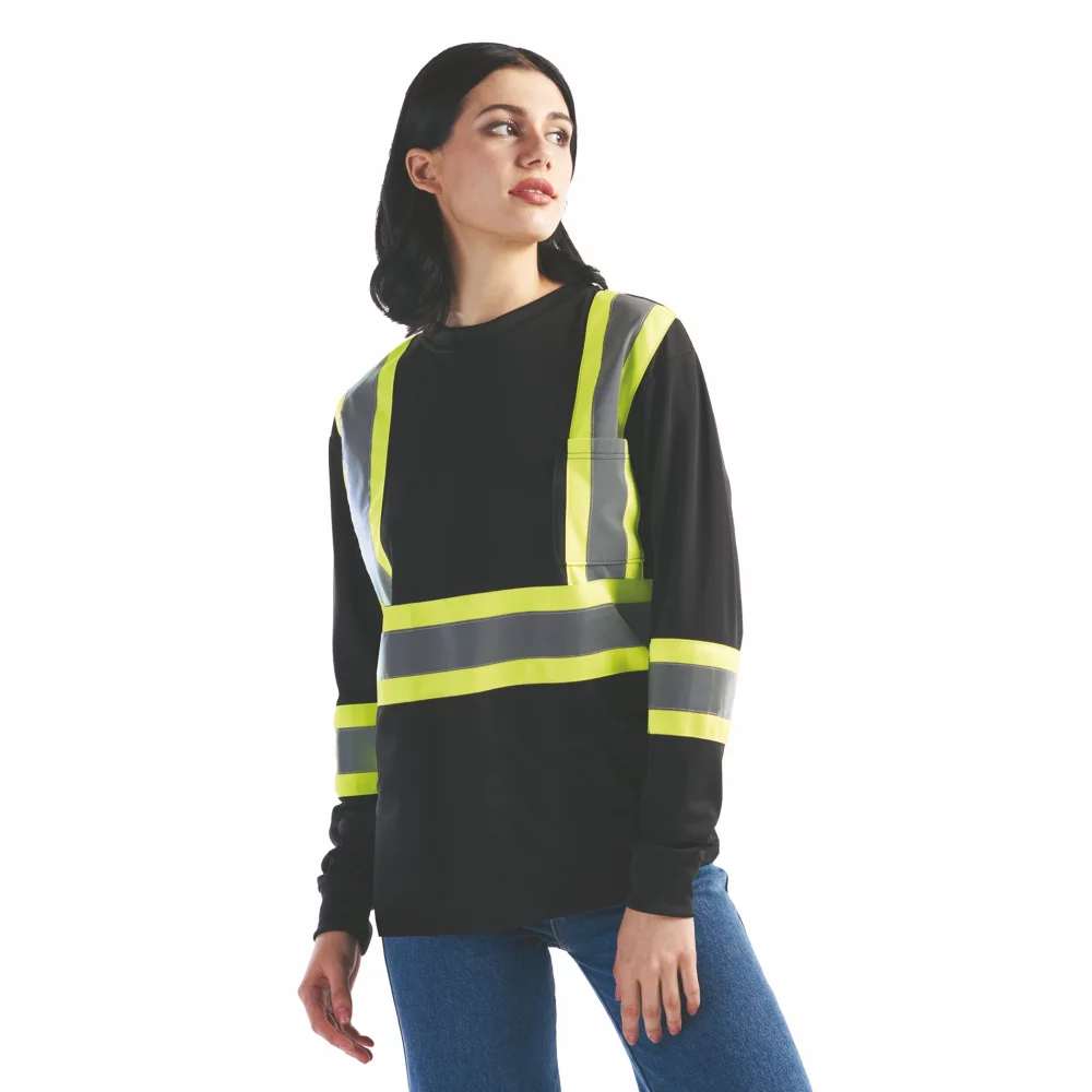 T-shirt à manches longues pour adultes à haute visibilité Beacon