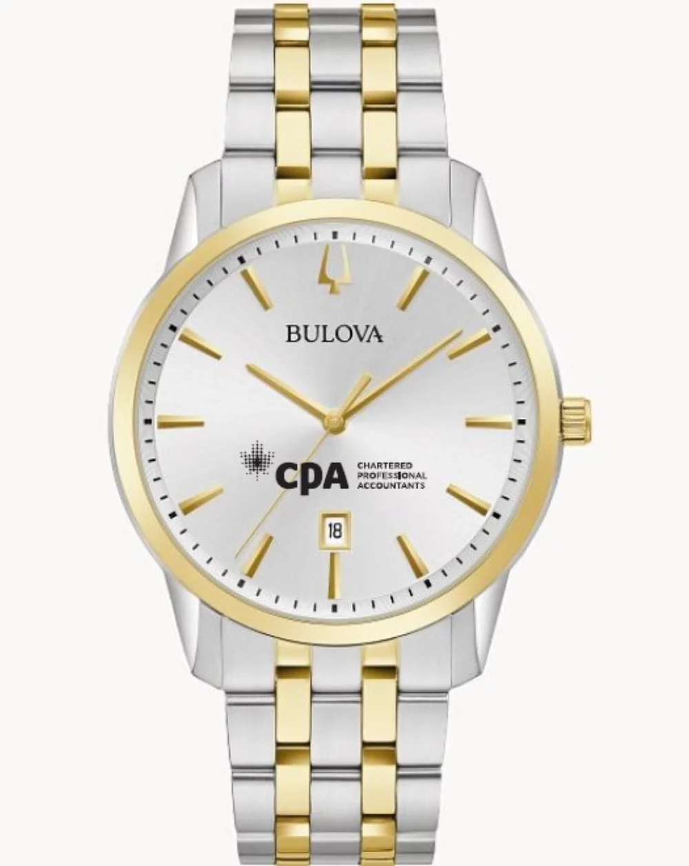 Montre Bulova® Classic Collection pour hommes, modèle Sutton bicolore