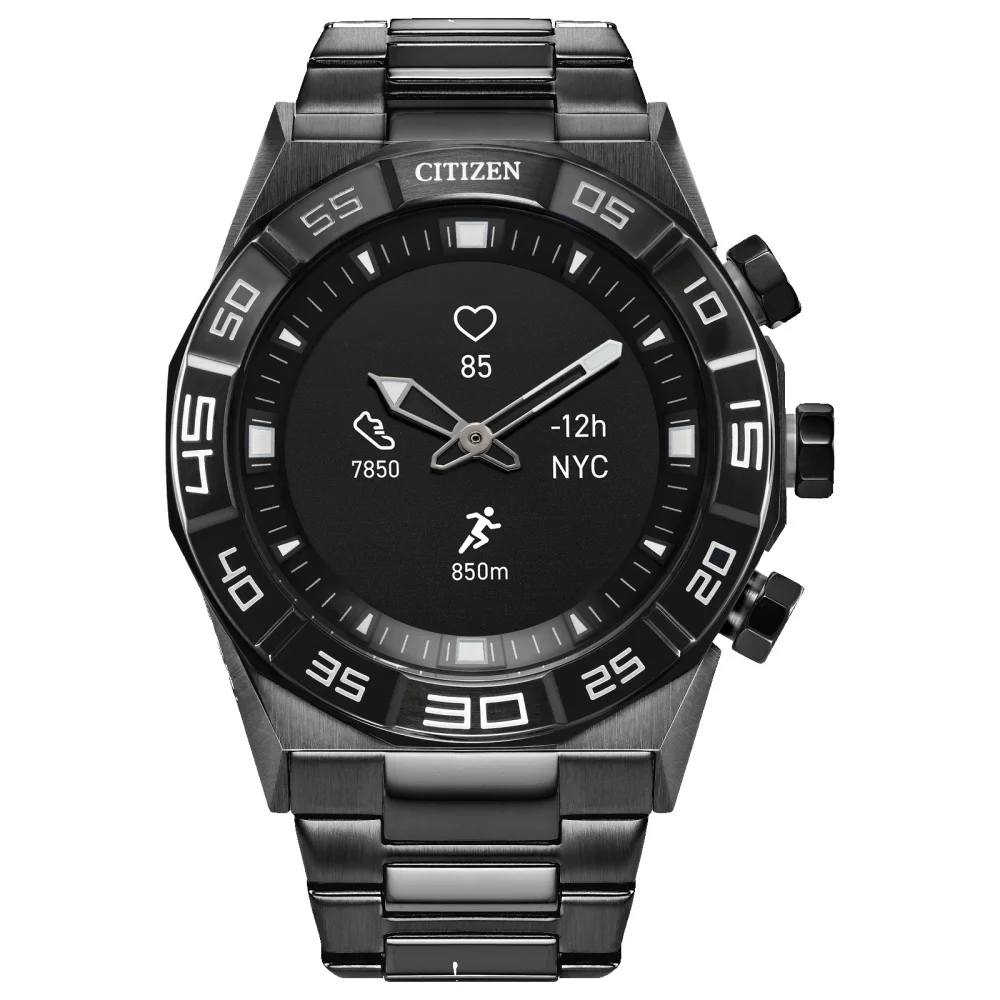 Citizen® Smartwatch Collection Men's Black CZ Smart Hybrid Watch