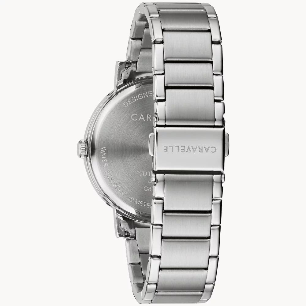 Montre habillée pour homme de la collection Caravelle® avec cadran rond vert.