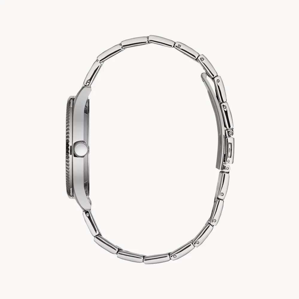 Montre habillée pour homme de la collection Caravelle® avec cadran rond gris