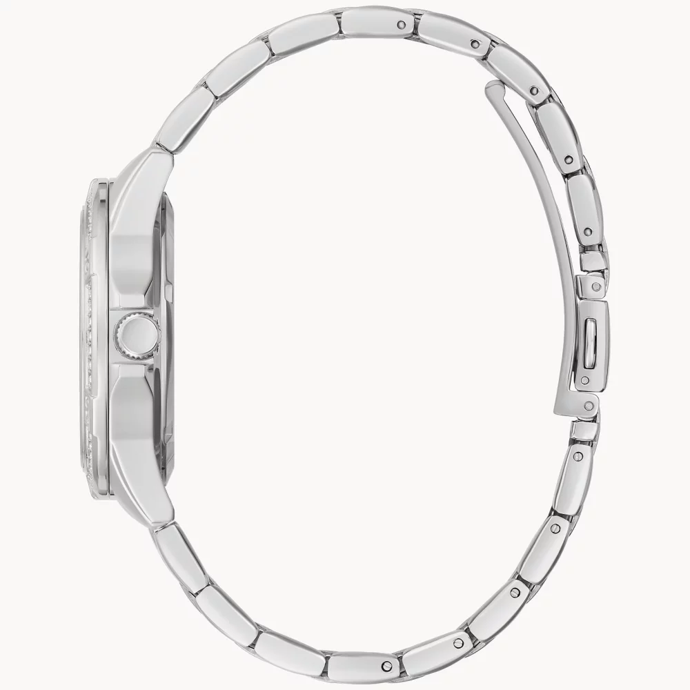 Caravelle® Collection Women's Silver Aqualuxx Watch w/Crystals