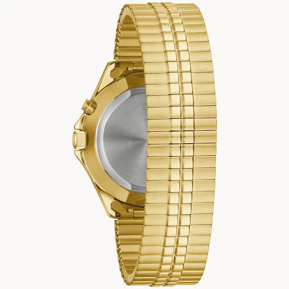 Caravelle® Collection Men's Gold Light Up Traditional Watch