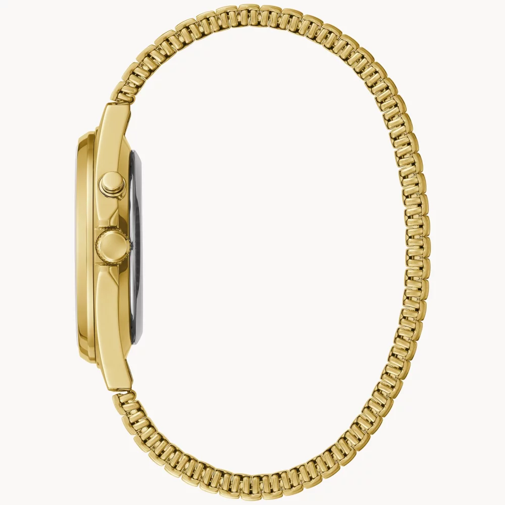 Caravelle® Collection Men's Gold Light Up Traditional Watch