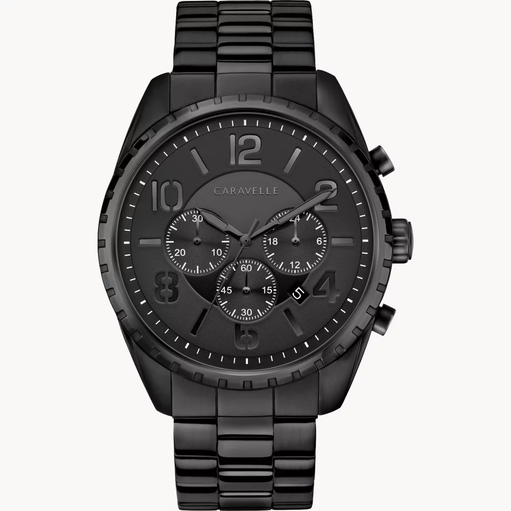 Caravelle® Collection Men's Black Chronograph Sport Watch