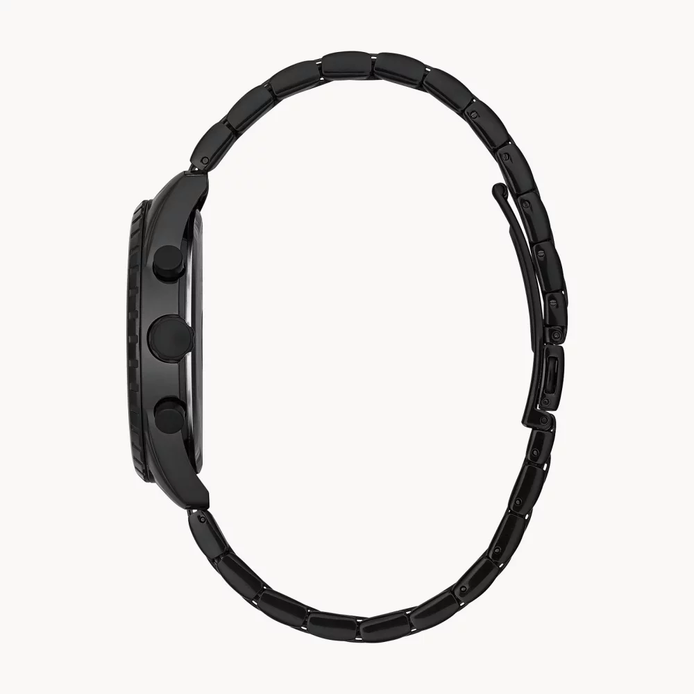 Collection Caravelle® Montre de sport chronographe pour hommes en noir