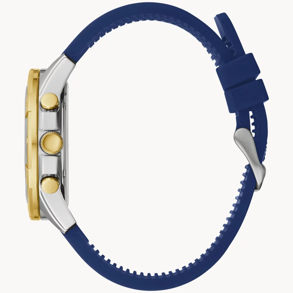 Montre chronographe Caravelle® Collection pour homme en or avec bracelet en silicone Aqualuxx.