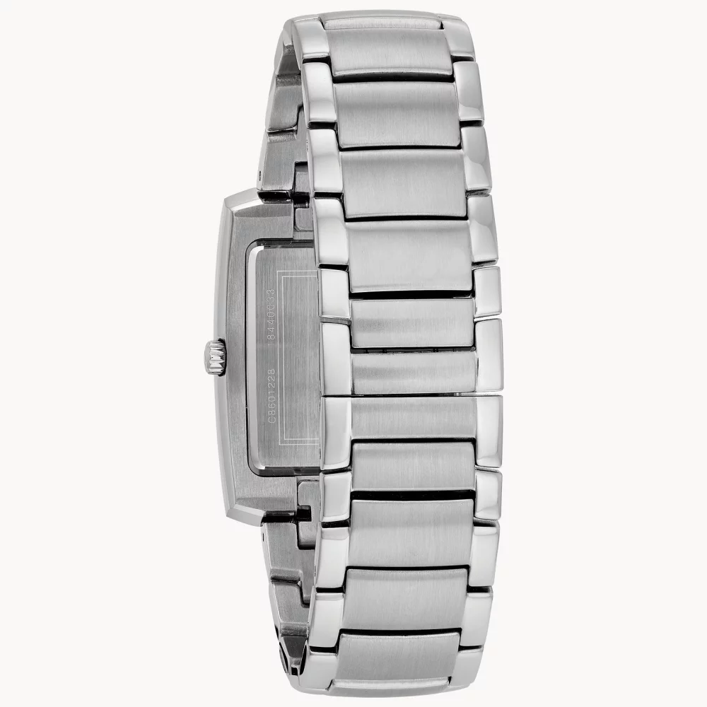 Montre pour homme de la collection classique Bulova® avec cadran rectangulaire bleu