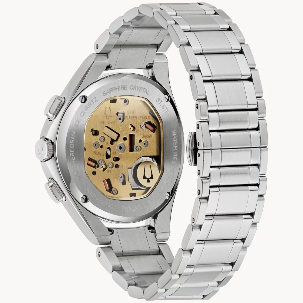 Montre pour homme de la collection Bulova® CURV avec cadran gris rond