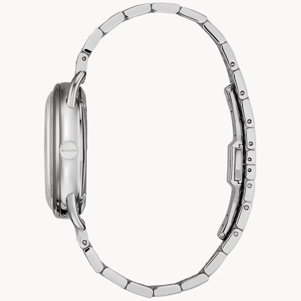 Joseph Bulova® Collection Men's Silver Automatic Commodore Watch (38 Mil)