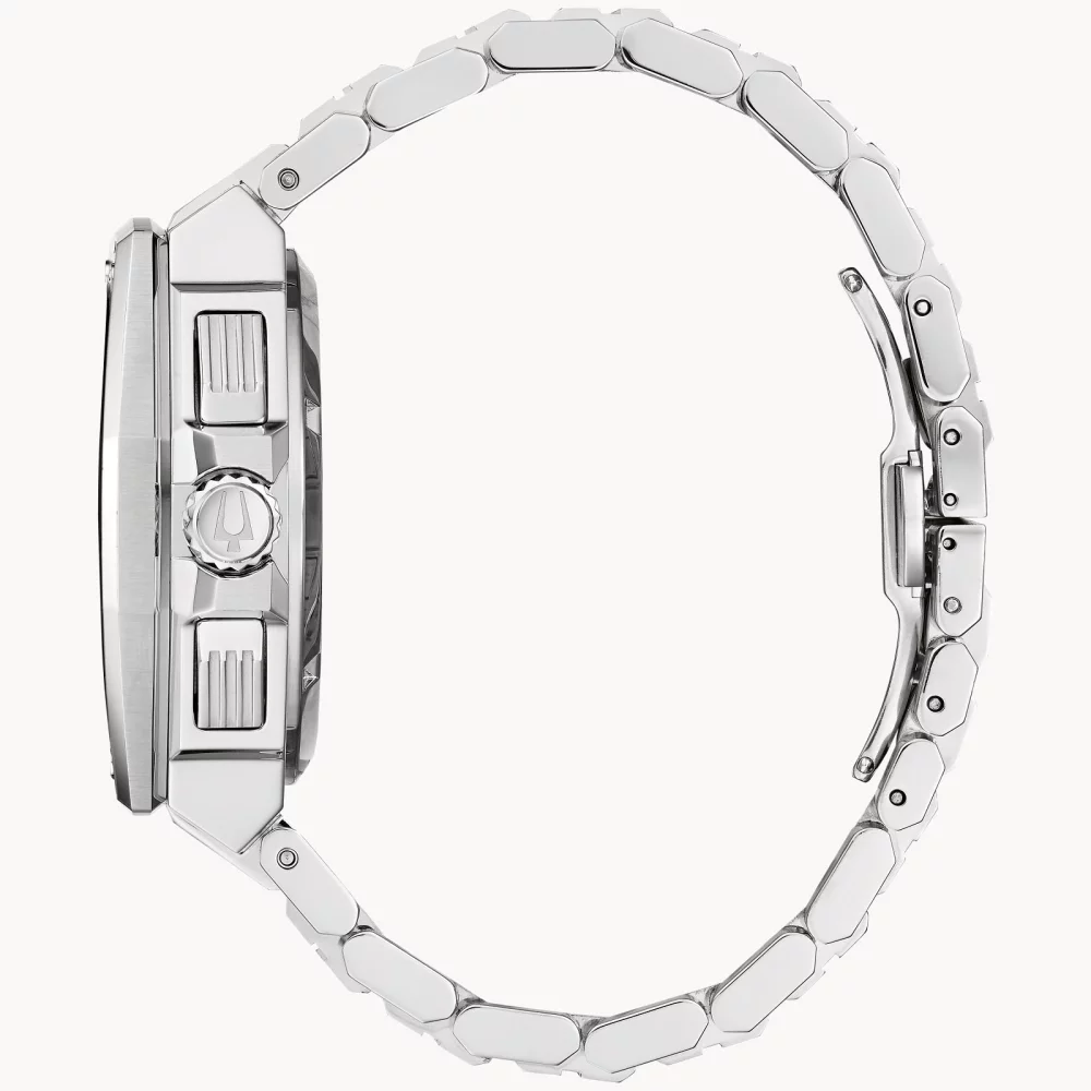 Montre pour homme de la collection Bulova® Series X avec cadran rond bleu.