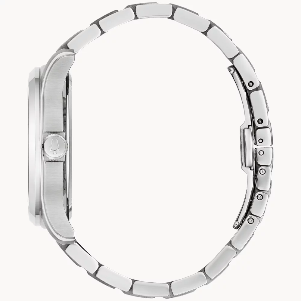 Bulova® Classic Collection Men's Silver Wilton Watch w/Roman Numeral Markers