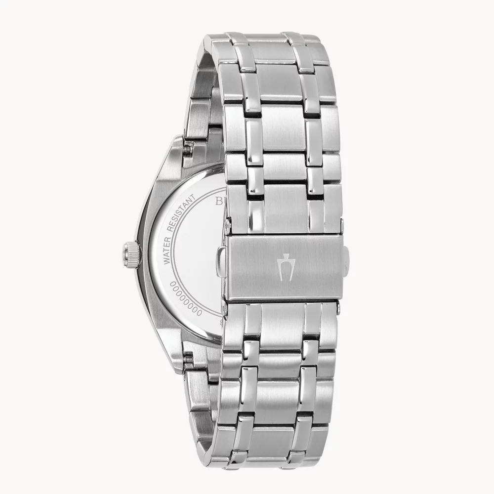 Montre Bulova® Classic Collection pour homme avec cadran rond bleu.