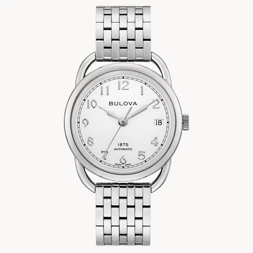 Montre automatique Commodore en argent pour femme de la collection Joseph Bulova® (34 mm)