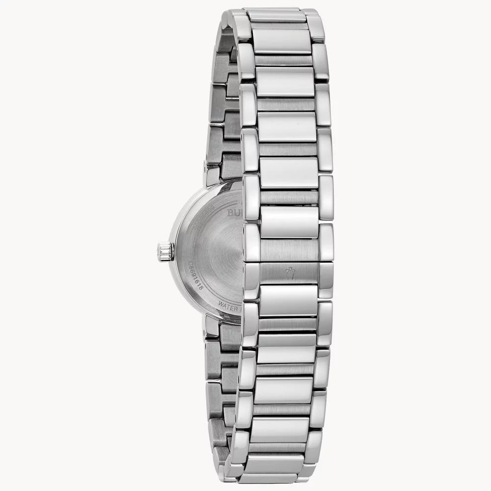 Montre Bulova® Modern Collection pour femmes en argent avec cadran en nacre noire (26 mm)