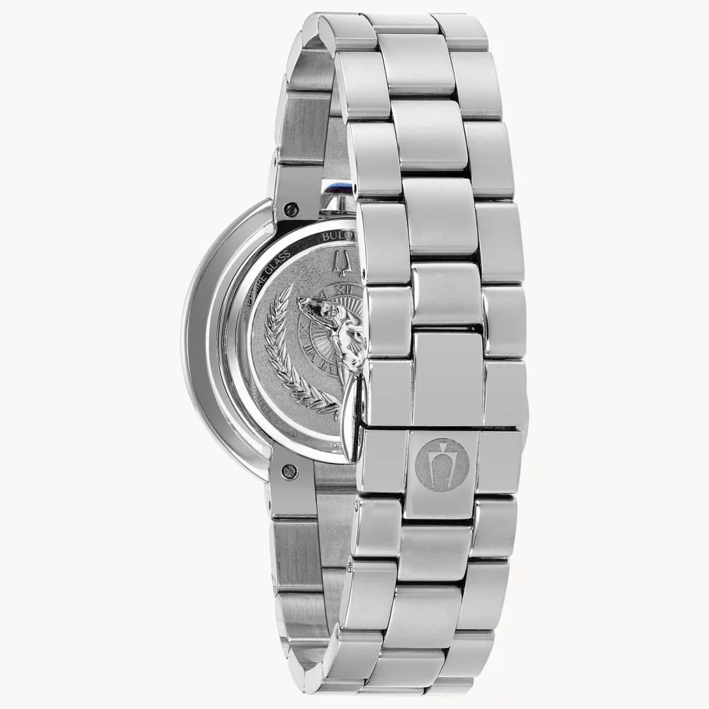 Montre en acier inoxydable argenté pour femme de la collection Bulova® Rubaiyat