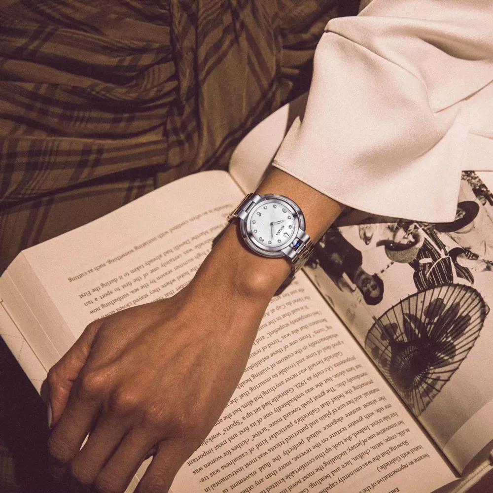 Montre en acier inoxydable argenté pour femme de la collection Bulova® Rubaiyat
