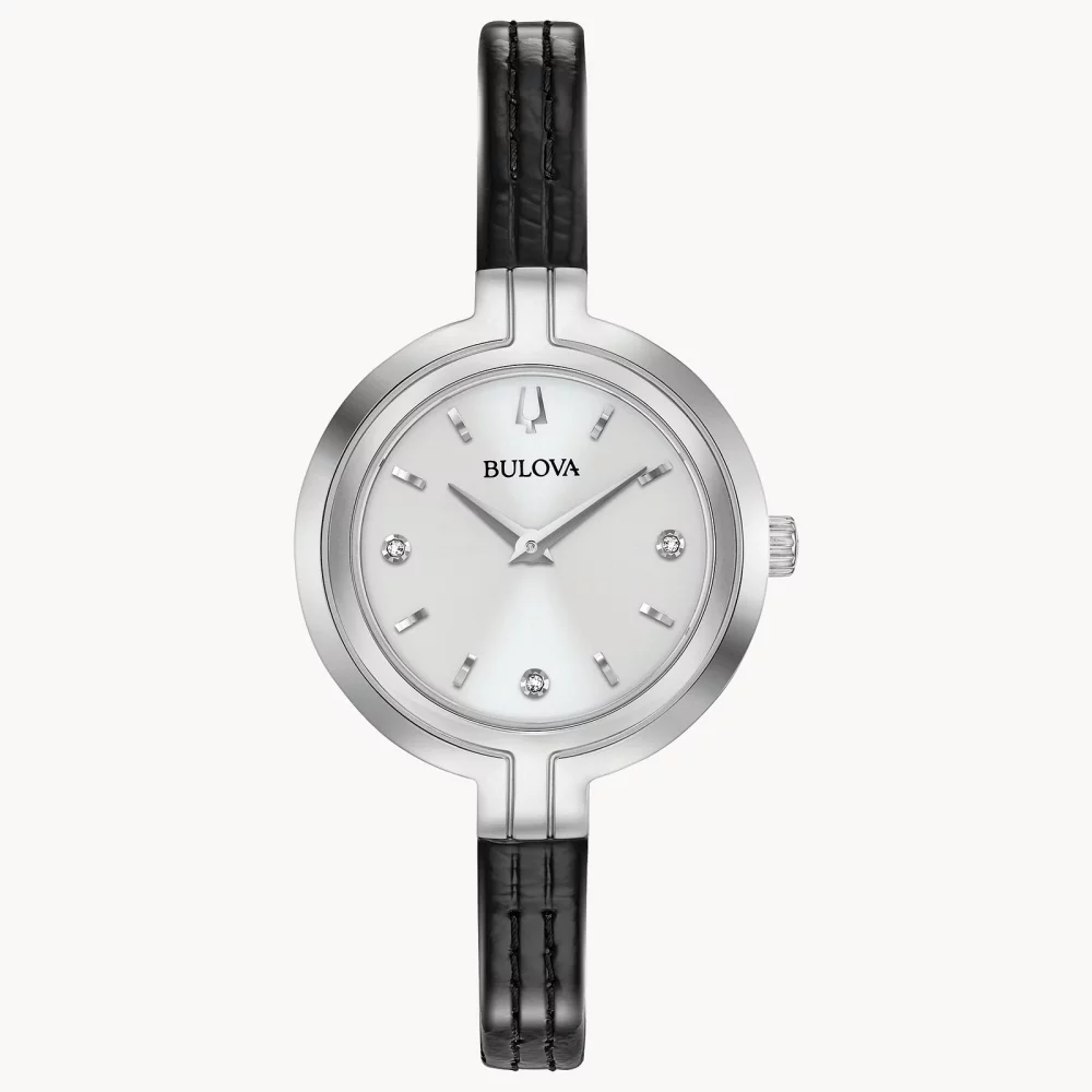 Montre Bulova® Classic Collection Rhapsody pour femmes avec cadran rond argenté