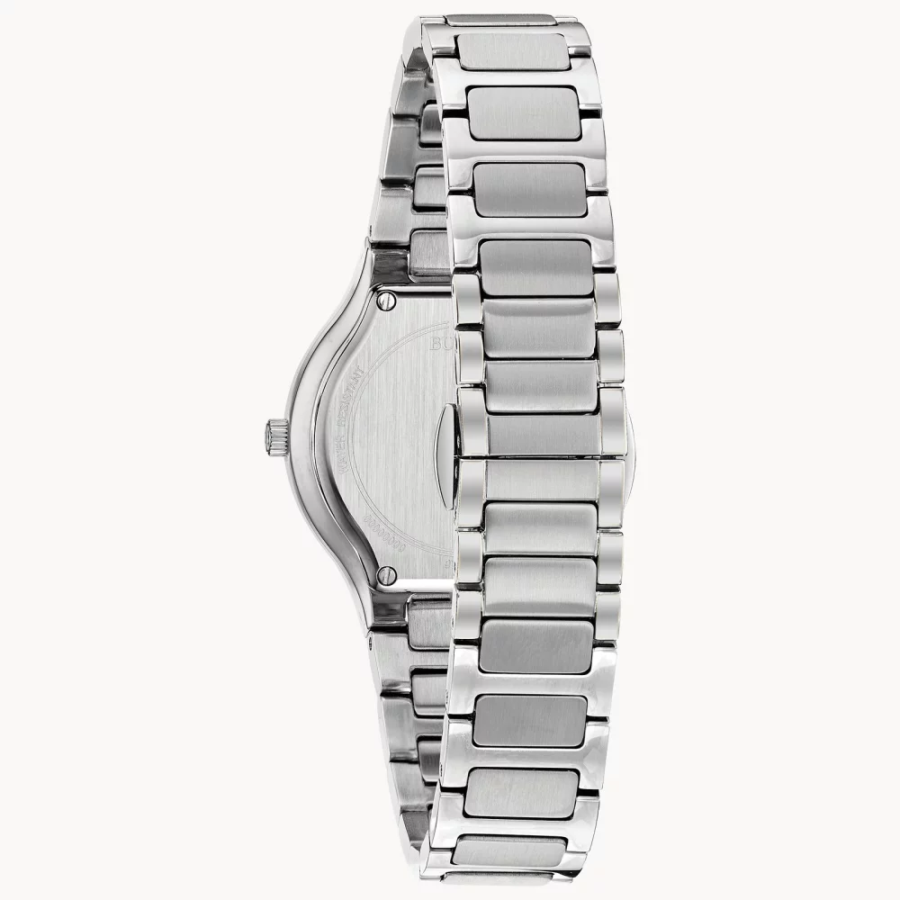 Montre Futuro Bulova® Collection Moderne pour Femme en Argent avec Cadran en Nacre Noire (32 mm)