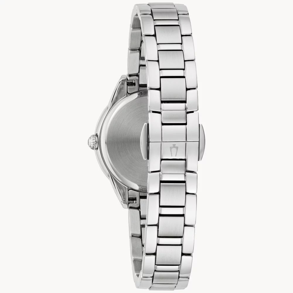 Montre Bulova® Classic Collection pour femmes, modèle Sutton en argent avec diamants