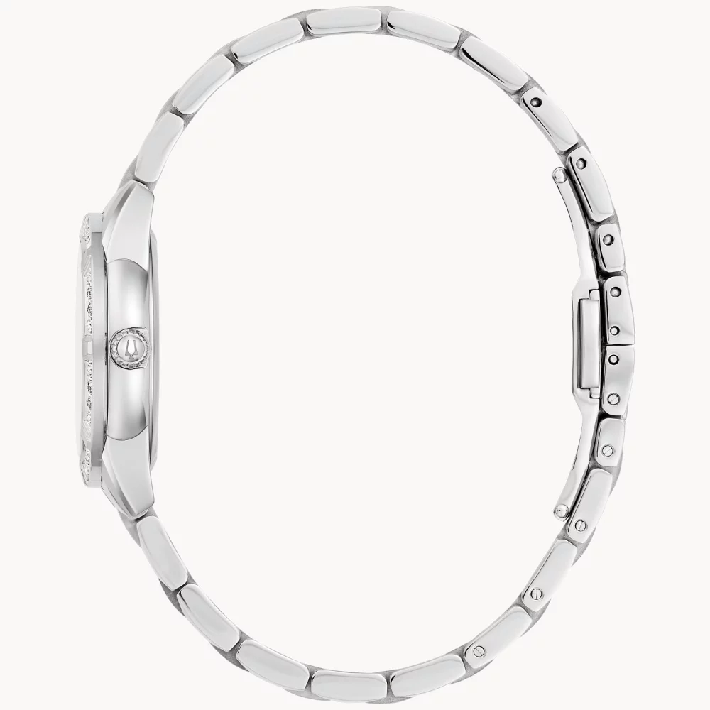 Montre Bulova® Classic Collection pour femmes, modèle Sutton en argent avec diamants