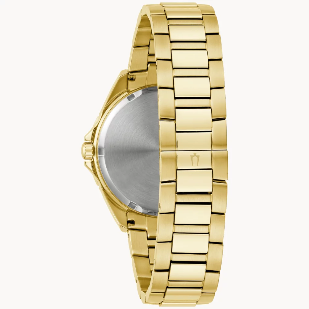 Montre Bulova® Crystal Collection pour hommes, modèle Gold Phantom avec cristaux arc-en-ciel.