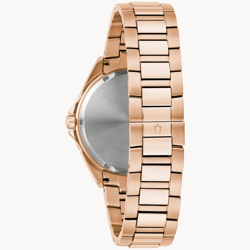 Bulova® Crystal Collection Men's Rose Gold Phantom Watch w/Rainbow Crystals