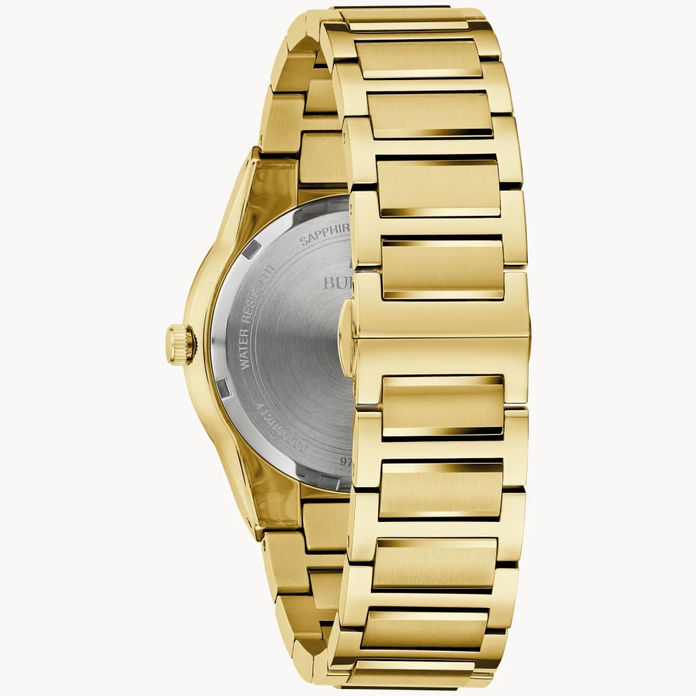 Bulova® Modern Collection Men's Gold Millennia® Watch w/Round Black Dial