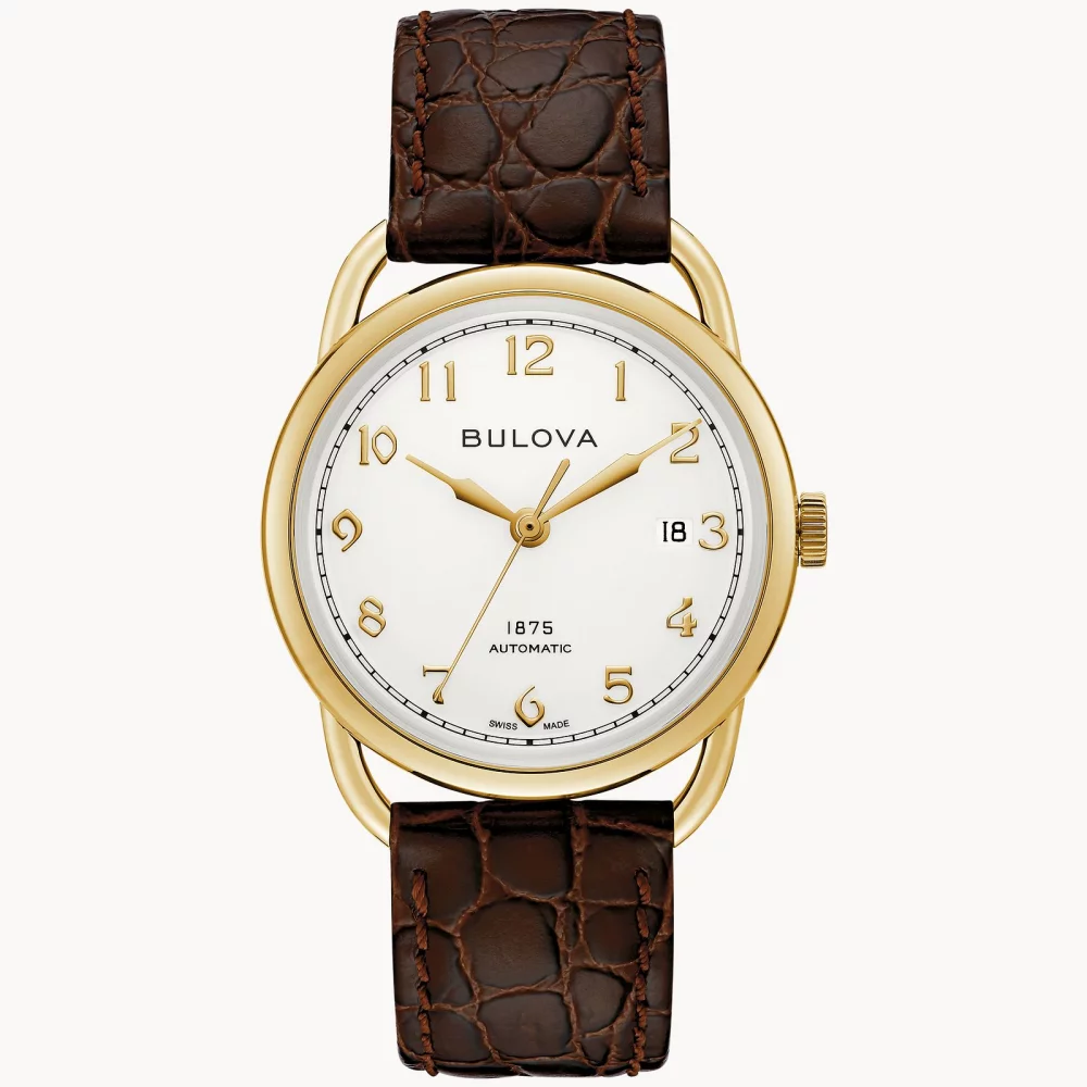 Montre automatique pour homme de la collection Joseph Bulova® Commodore en or.