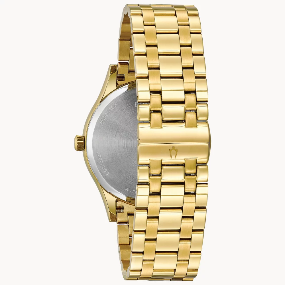 Bulova® Classic Collection Men's Gold Watch w/Diamonds