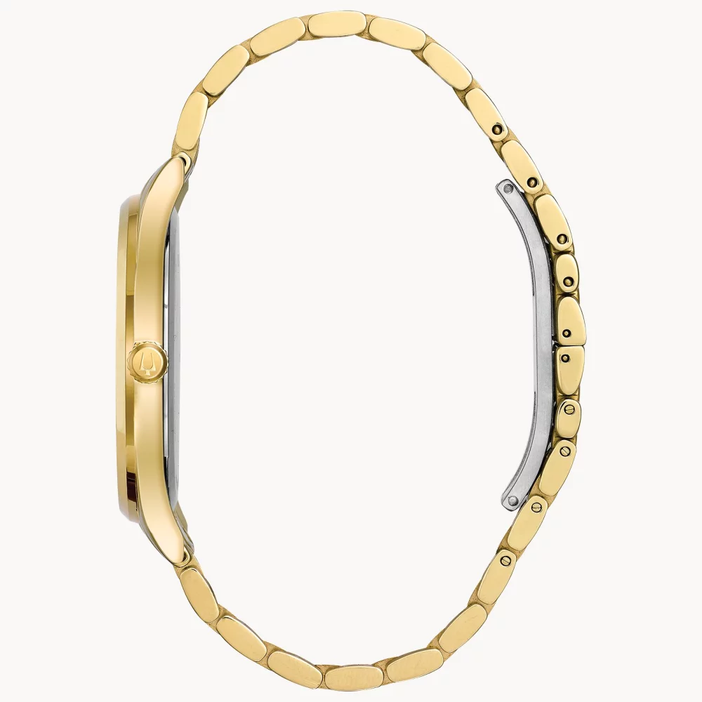 Bulova® Classic Collection Men's Gold Watch w/Diamonds