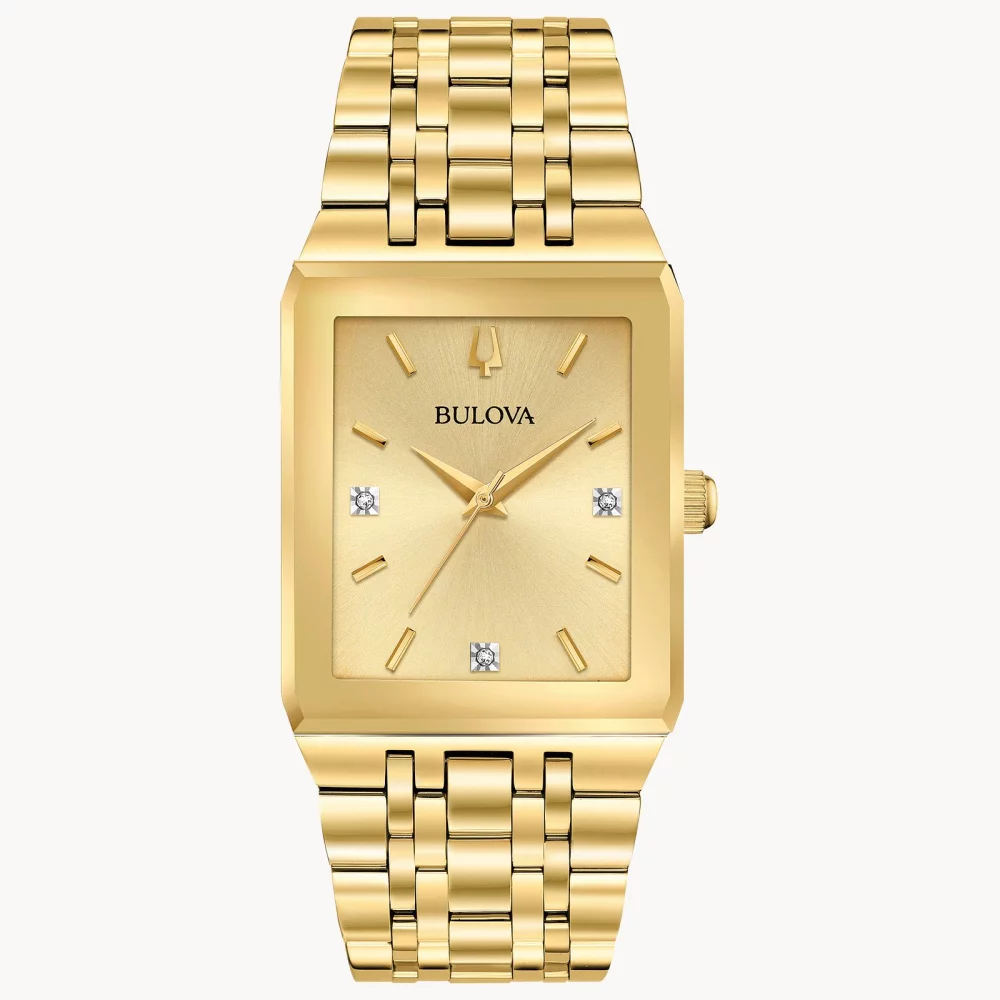Bulova® Modern Collection Men's Gold Quadra Watch