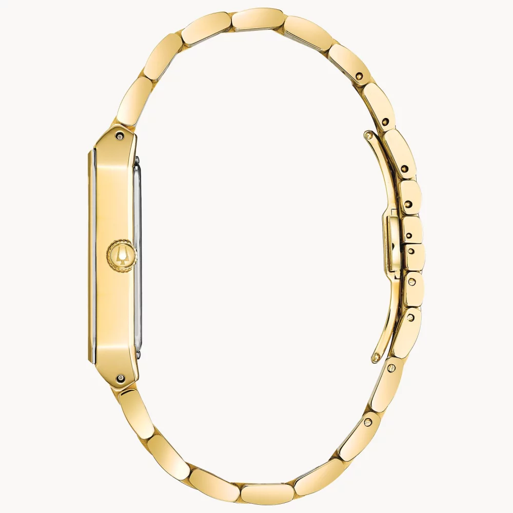 Montre Bulova® Modern Collection pour homme, modèle Quadra en or