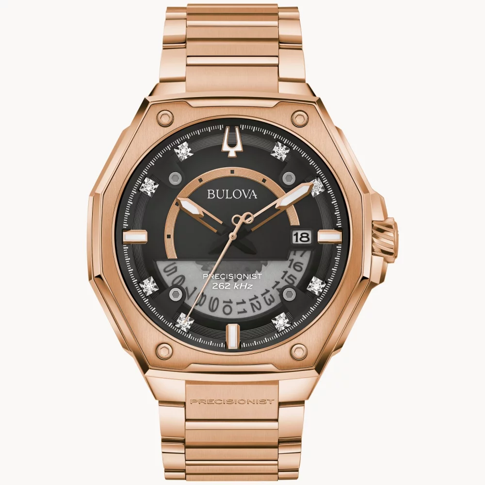 Montre pour homme de la collection Bulova® Series X en or rose avec diamants