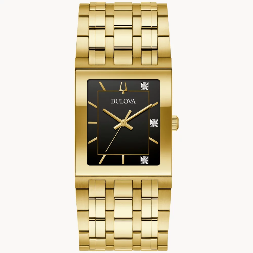 Montre Bulova® de la collection Marc Anthony pour hommes, modèle Quadra en or