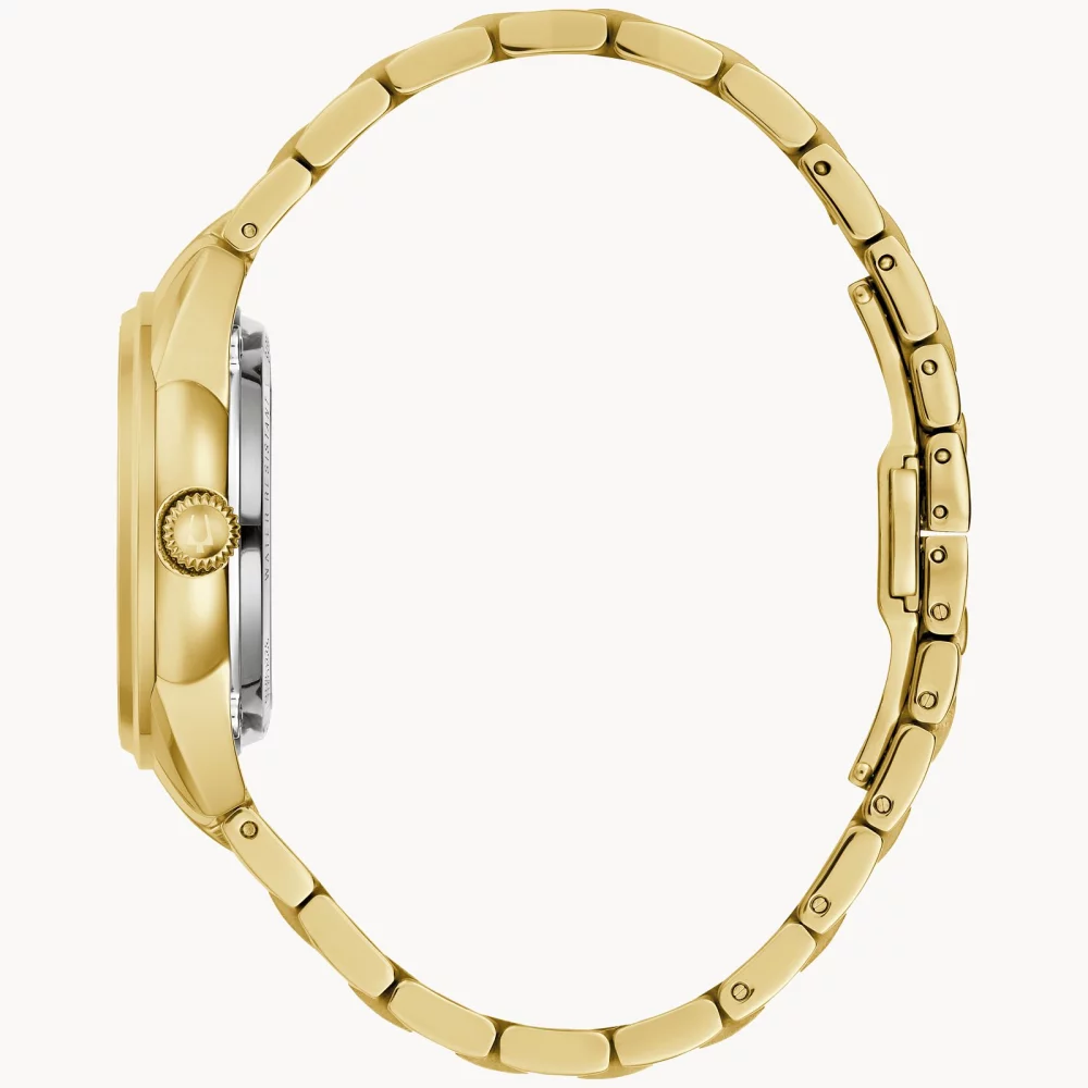 Montre automatique Bulova® Classic Collection pour femmes en or avec cadran en nacre.